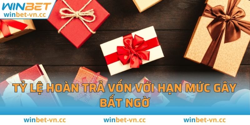 Khuyến Mãi WINBET Tặng Thưởng Hấp Dẫn Cho Người Chơi Tỷ lệ hoàn trả vốn với hạn mức gây bất ngờ